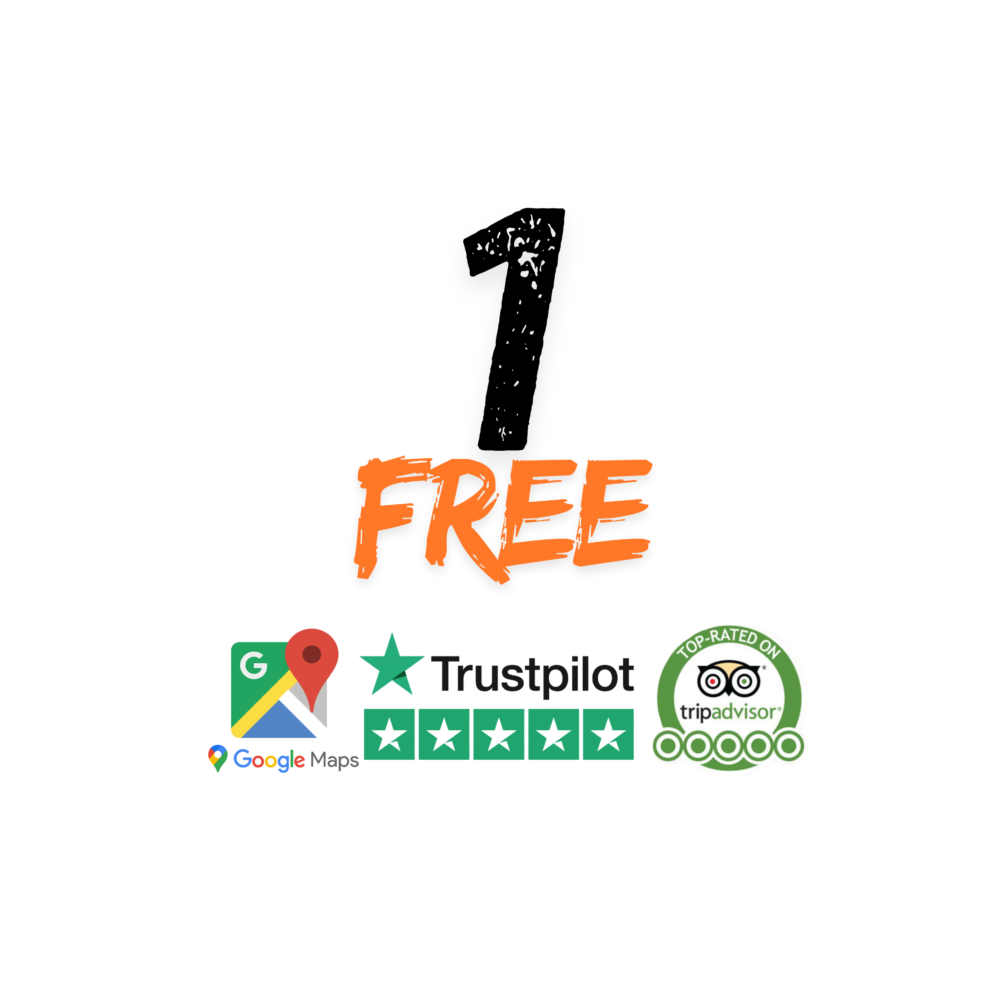1 free (3) 1 Free Review Google-TripAdvisor-TrustPilot